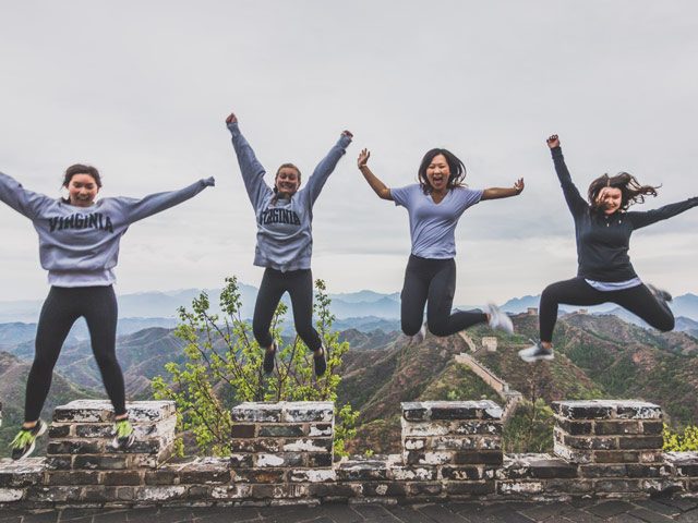 Great Wall jumping photo